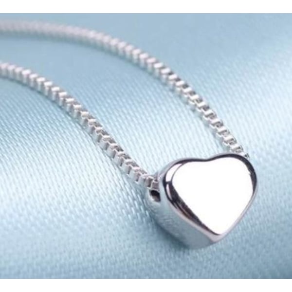 hjärta silver Design Halsband HANDMADE LOVE UNIKA