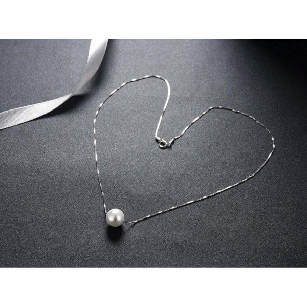 Halsband silver bling glitter choker WOW white fae8 | Fyndiq