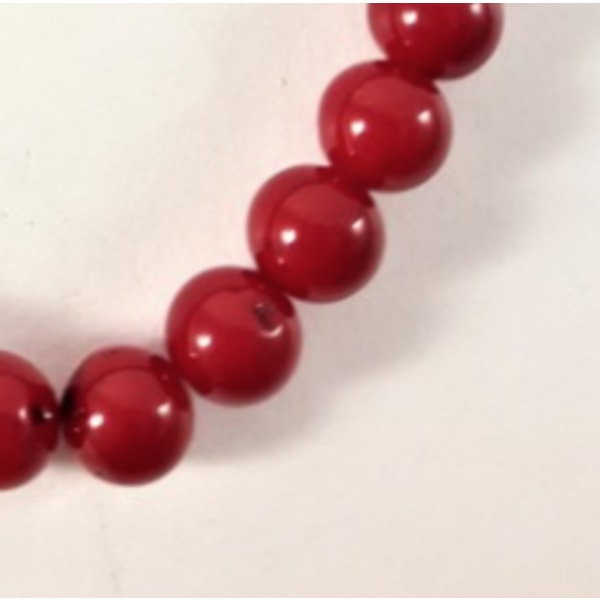 Pearls Design Halsband NYHET LOVE UNIKA FASHION röd