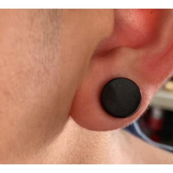 2 svart magnetisk Näsring piercing HOT näs