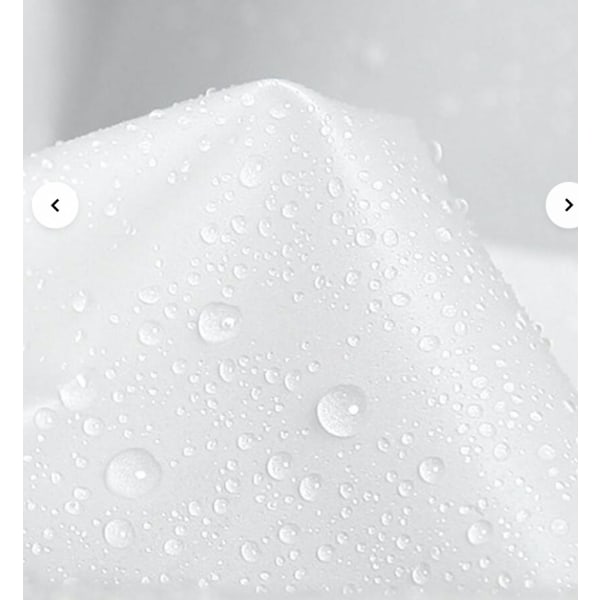 Vit regnkappa Basic Vattentät vanlig vit
