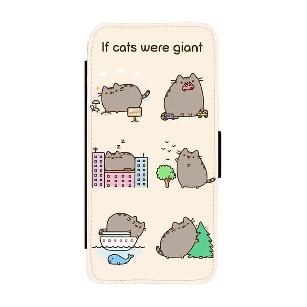 Pusheen iPhone 14 Pro Flip Mobilfodral