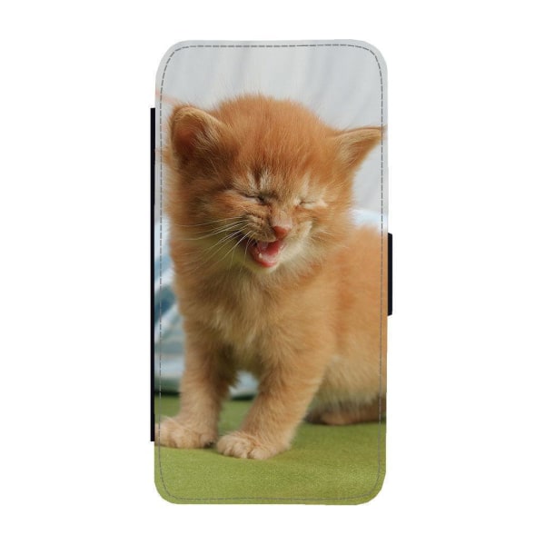 Skrattande Katt iPhone 12 Mini Plånboksfodral multifärg