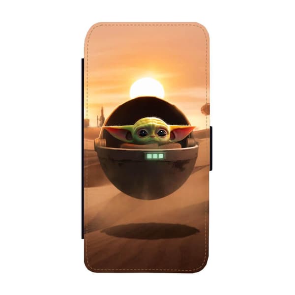 Baby Yoda Google Pixel 7a Flip Mobilfodral