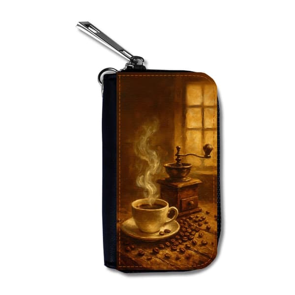 Kaffe Oljemålning Bilnyckelfodral