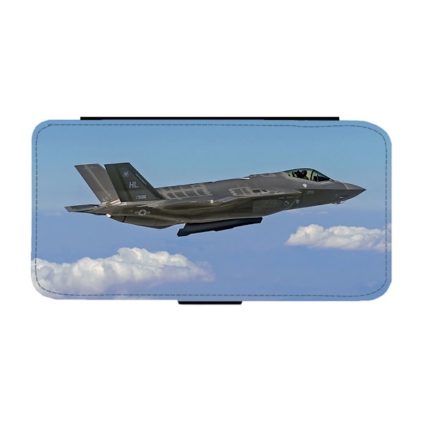 F-35 Lightning II Jaktflygplan iPhone XR Flip Mobilfodral