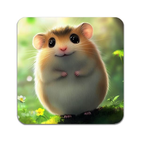 4 ST Djur Hamster Underlägg