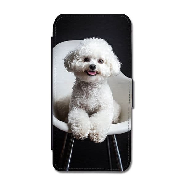 Hund Bichon Frise Google Pixel 8a Flip Mobilfodral