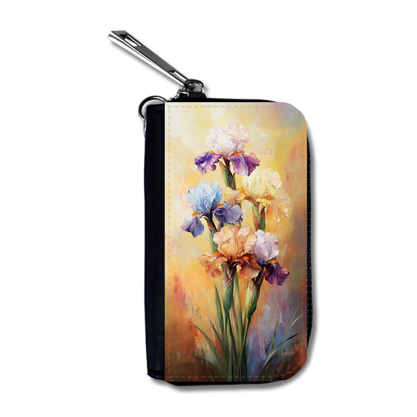 Blomma Iris Målning Bilnyckelfodral