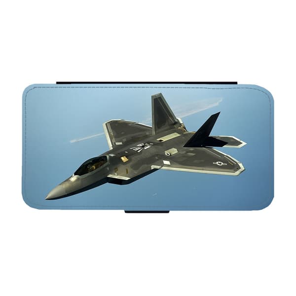 F-22 Raptor Jaktflygplan Samsung Galaxy A32 4G Flip Mobilfodral