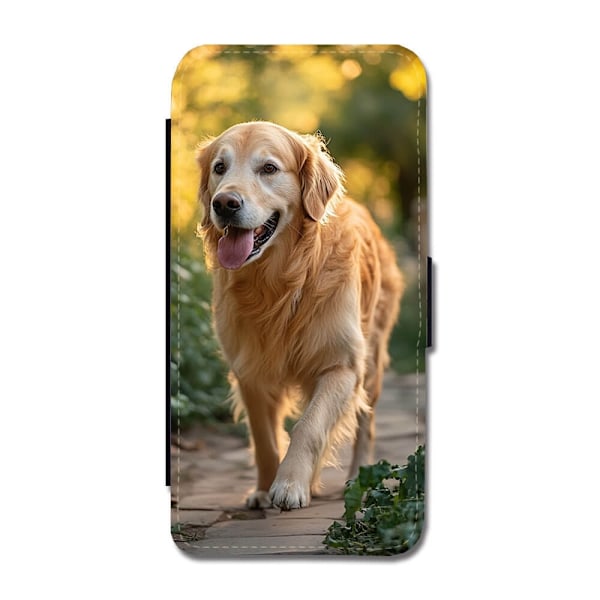 Golden Retriever iPhone 12/iPhone 12 Pro Plånboksfodral