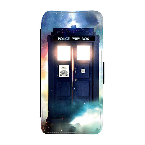 Doctor Who Tardis iPhone 16 Pro Flip Mobilfodral