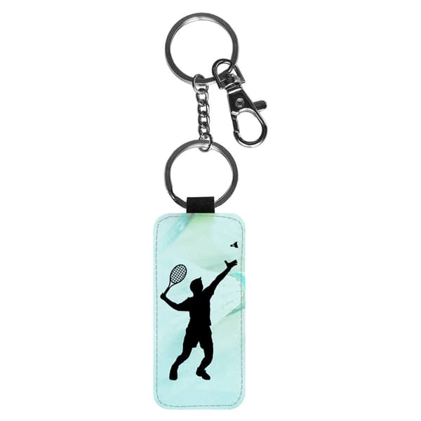 Badminton Silhuett Nyckelring