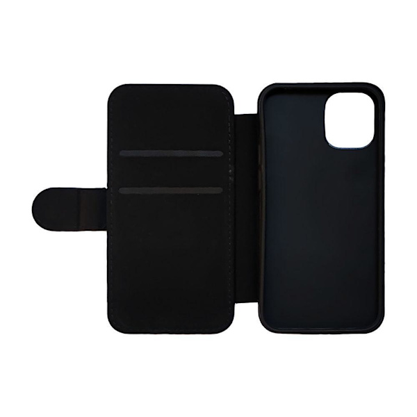 Skrattande Hund iPhone 13 Mini Flip Mobilfodral