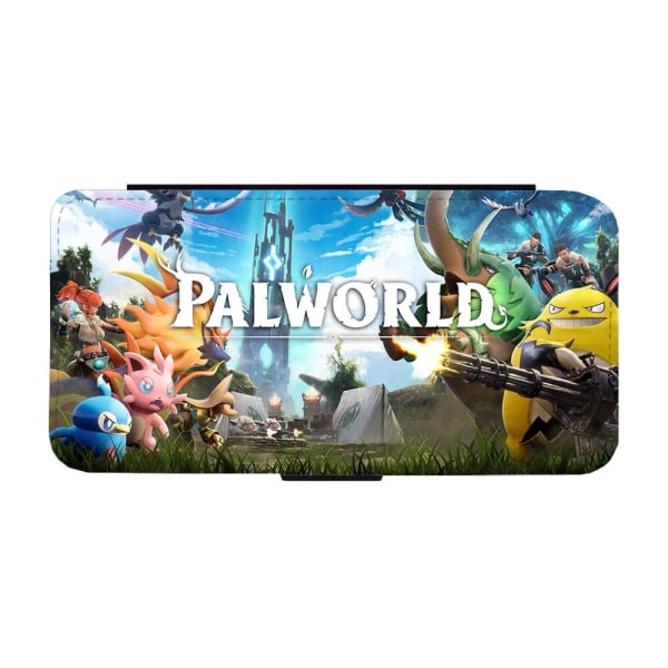 Spel Palworld iPhone 14 Pro Max Plånboksfodral multifärg
