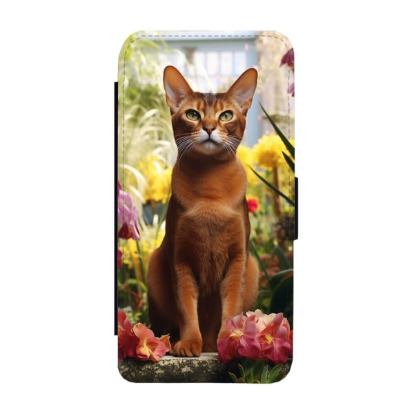 Katt Abessinier Samsung Galaxy S21 Plånboksfodral multifärg