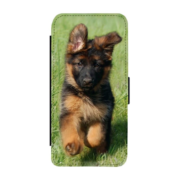 Tysk Schäferhund Valp iPhone X/iPhone XS Flip Mobilfodral