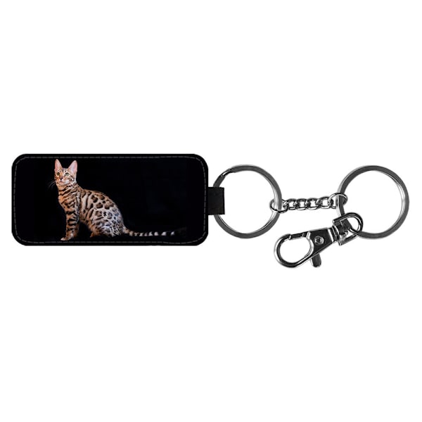 Katt Bengal Nyckelring