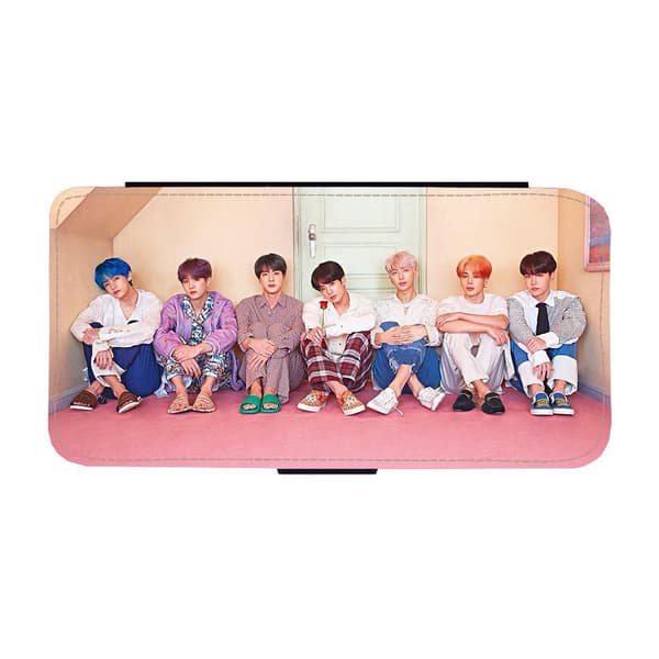 BTS Bangtan Boys 2019 iPhone 14 Flip Mobilfodral