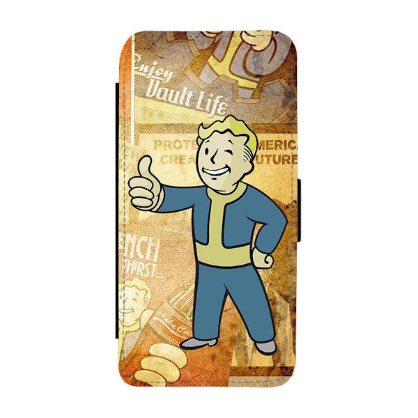 Fallout Vault Boy iPhone 14 Pro Max Flip Mobilfodral