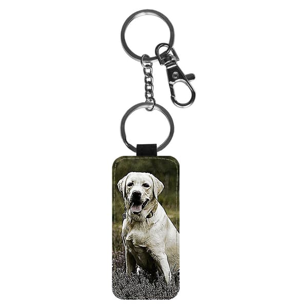 Gul Labrador Nyckelring