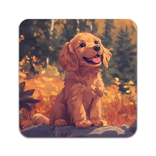 4 ST Hund Engelsk Cocker Spaniel Underlägg