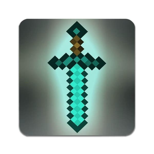 2 ST Minecraft Diamantsvärd Underlägg