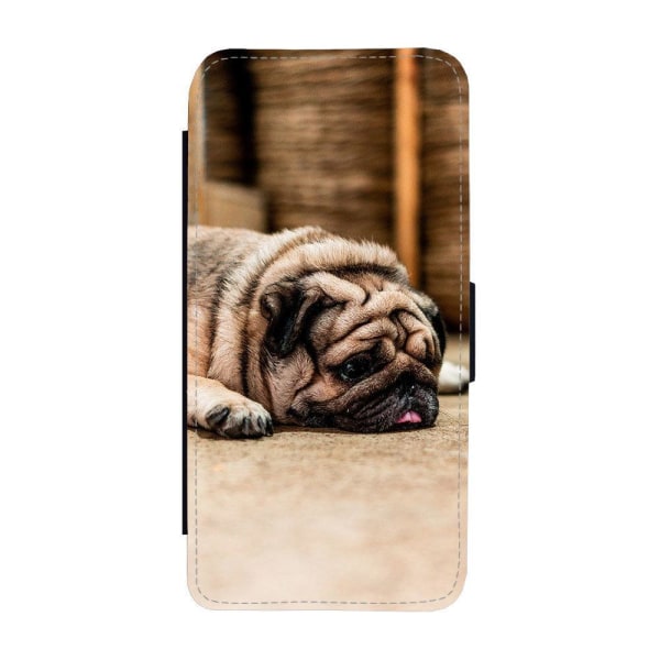 Hund Mops iPhone 12 / iPhone 12 Pro Plånboksfodral multifärg one size