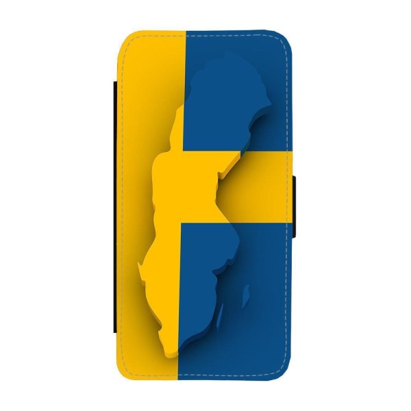 Karta Över Sverige iPhone 13 Plånboksfodral multifärg