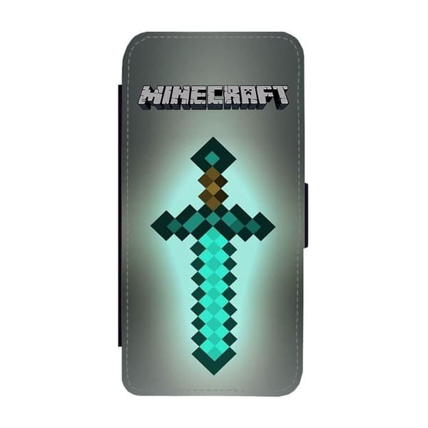 Minecraft Diamantsvärd iPhone 16 Flip Mobilfodral