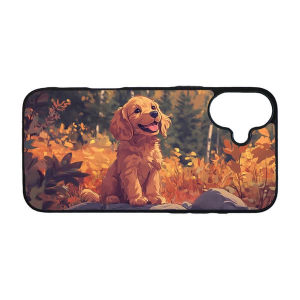 Barn Söt Tecknad Cocker Spaniel Hund iPhone 16 Plus Mobiltelefon Skal