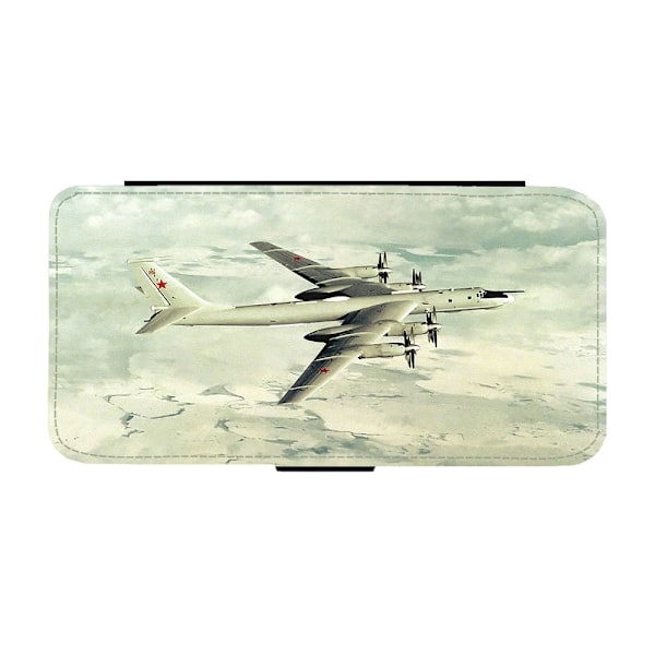 Tu-95 Strategisk Bombplan Samsung Galaxy A20e Flip Mobilfodral