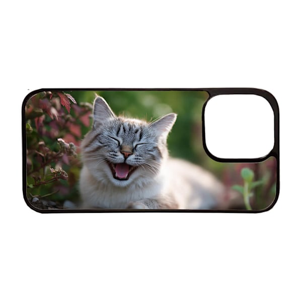 Skrattande Katt iPhone 14 Plus Mobiltelefon Skal