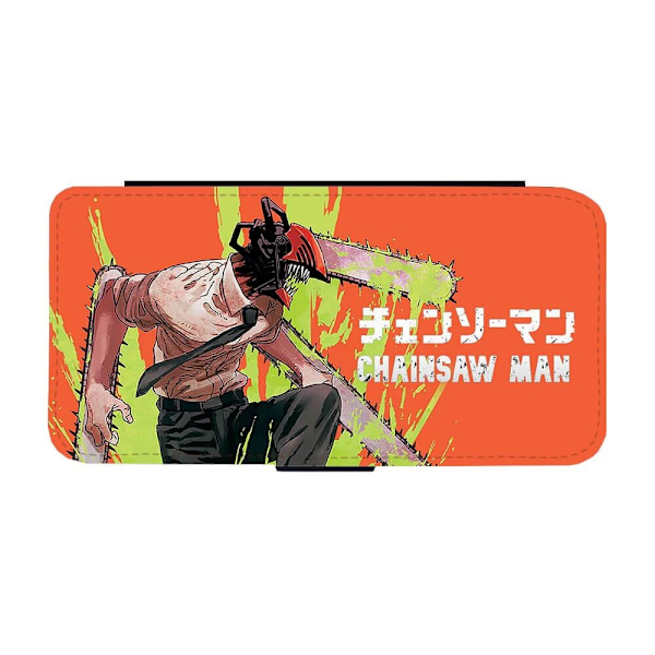 Manga Chainsaw Man iPhone 16 Plus Flip Mobilfodral