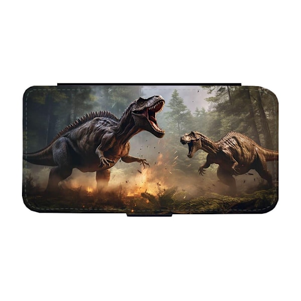 Dinosaurie iPhone X/iPhone XS Plånboksfodral multifärg