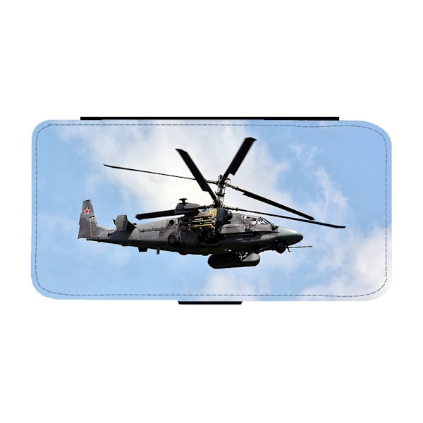 Ka-52 Alligator Stridshelikopter iPhone XR Flip Mobilfodral
