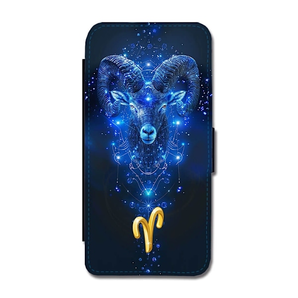 Stjärntecken Väduren Samsung Galaxy A22 5G Flip Mobilfodral