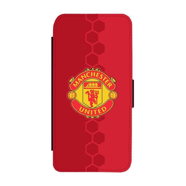 Manchester United iPhone 14 Plus Plånboksfodral multifärg