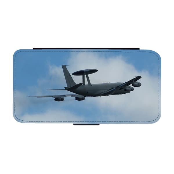 Flygvapnet AWACS Flygplan Samsung Galaxy A55 5G Flip Mobilfodral