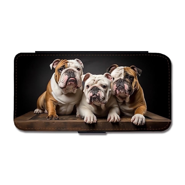 Hund Engelsk Bulldogg Samsung Galaxy S9 Flip Mobilfodral