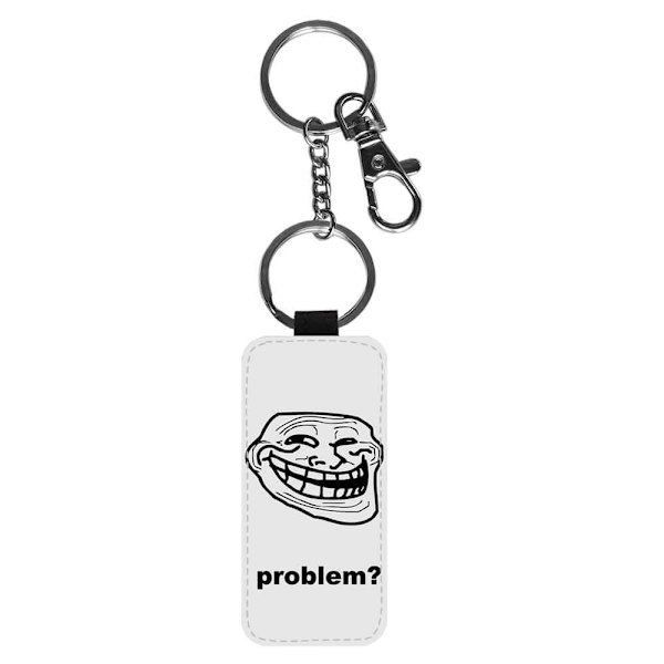 Meme Trollface Nyckelring