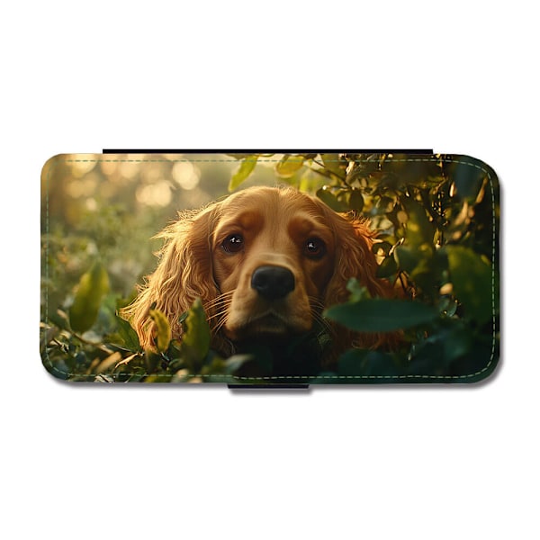 Hund Engelsk Cocker Spaniel iPhone 16 Pro Flip Mobilfodral