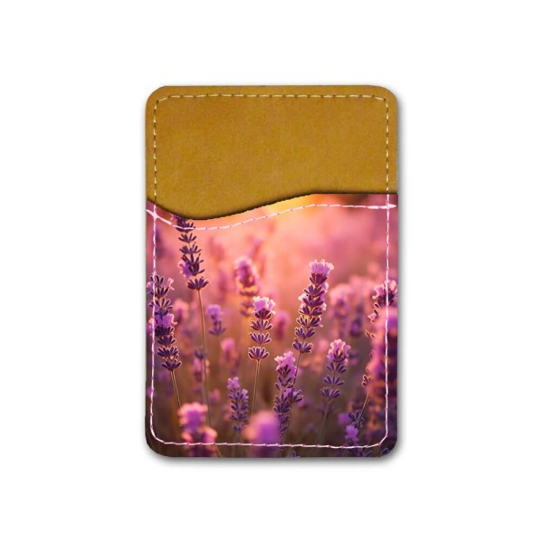 Blommor Lavendel Självhäftande Korthållare För Mobiltelefon multifärg