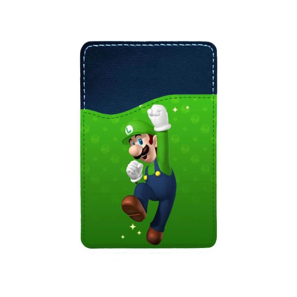 Super Mario Luigi Självhäftande Korthållare För Mobiltelefon multifärg one size