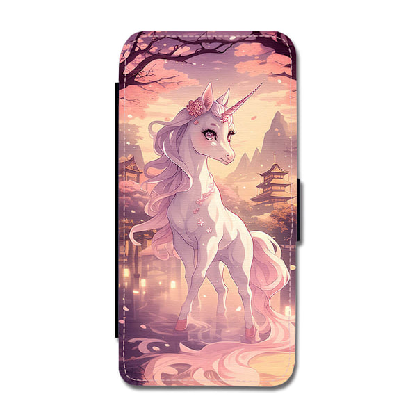 Manga Enhörning iPhone 11 Flip Mobilfodral