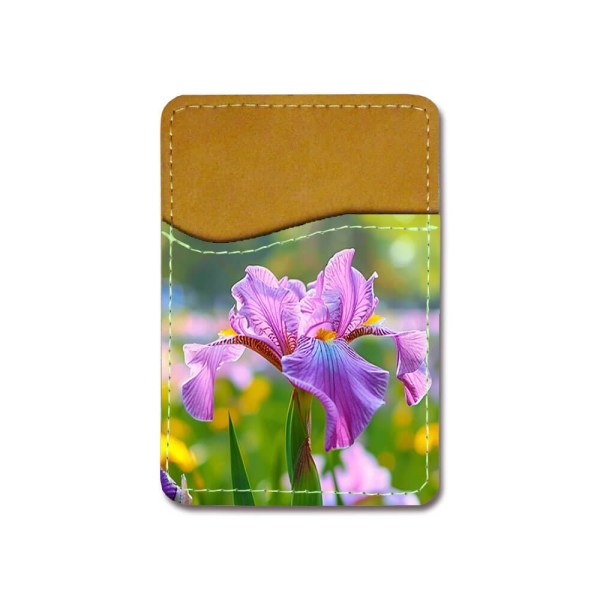 Blommor Iris Självhäftande Korthållare För Mobiltelefon multifärg