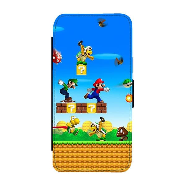 Super Mario iPhone 14 Plus Flip Mobilfodral