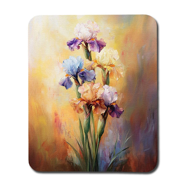 Blomma Iris Målning Musmatta