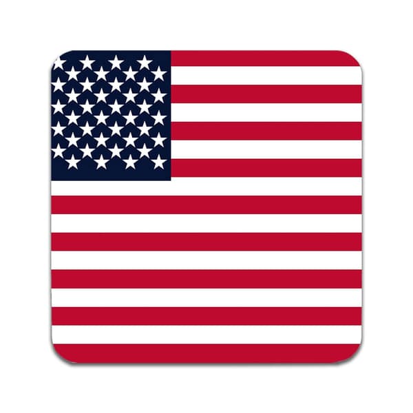 4 ST USA Flagga Underlägg