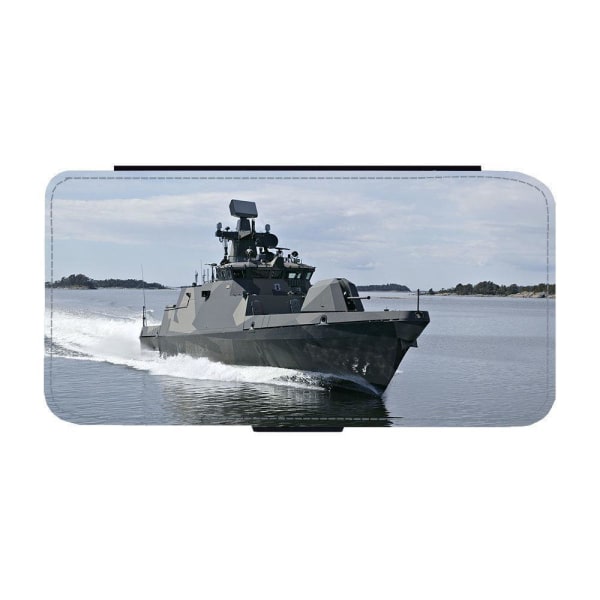 Örlogsfartyg Missilbåt iPhone 12 Mini Plånboksfodral multifärg